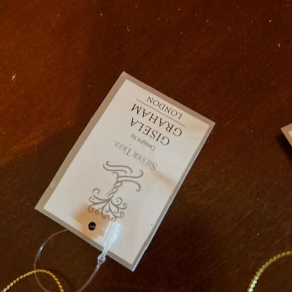 Gisela Graham London Set Of 4 Wooden Deer Christmas Tree Ornaments - Picture 2 of 5